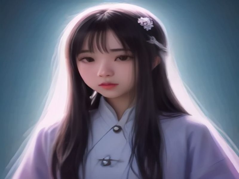 ai动漫创作界面展示，屏幕上呈现日系动漫风格少女角色生成结果，色调清新、线条精细，背景为现代化创作工作台